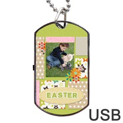 easter - Dog Tag USB Flash (Two Sides)