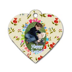 easter - Dog Tag Heart (Two Sides)