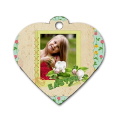 easter - Dog Tag Heart (Two Sides)