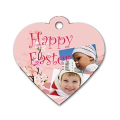easter - Dog Tag Heart (Two Sides)