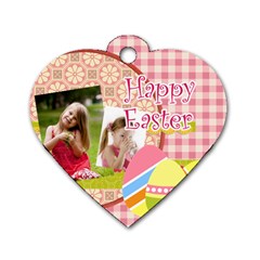 easter - Dog Tag Heart (Two Sides)