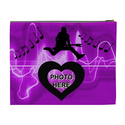 Love Rock Xl Cosmetic Bag By Joy Johns Back