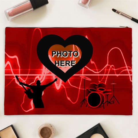 Love Rock Xxl Cosmetic Bag By Joy Johns Back