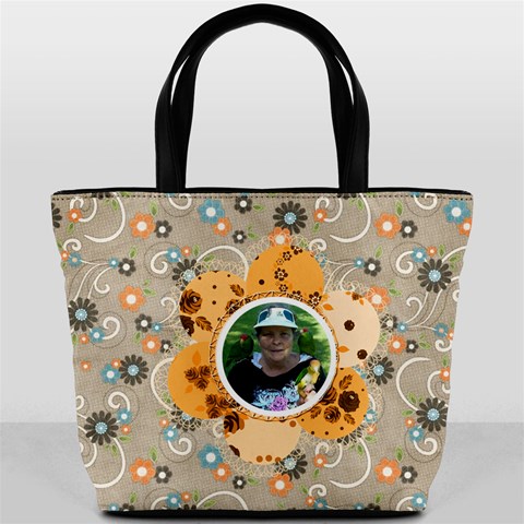 Flower Bucket Bag #2 By Joy Johns Back