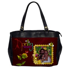 Spring Office Handbag, one side - Oversize Office Handbag