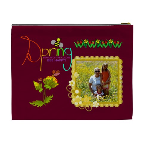 Spring Xl Cosmetic Bag By Joy Johns Back