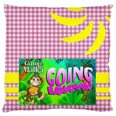 camp throw pillow - Large Cushion Case (One Side)