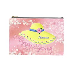 Happy Spring Large Cosmetic Bag