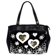 Love Flowers office handbag, 2 sides - Oversize Office Handbag (2 Sides)