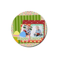 easter - Rubber Round Coaster (4 pack)