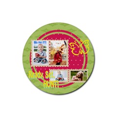 easter - Rubber Round Coaster (4 pack)