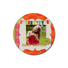 easter - Rubber Round Coaster (4 pack)