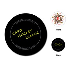 Card Hockey League - Playing Cards Single Design (Round)