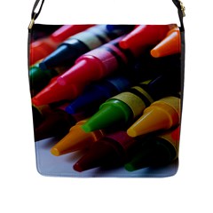 crayons - Flap Closure Messenger Bag (L)
