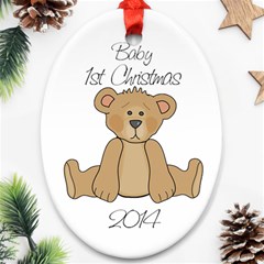 Baby Firs Christmas - Oval Ornament (Two Sides)