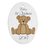Baby Firs Christmas - Oval Ornament (Two Sides)