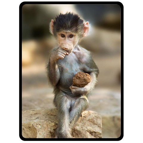 Cute Monkey By J M  Raymond 80 x60  Blanket Front