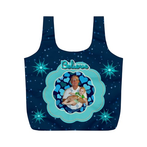 Believe Medium Recycle Bag By Joy Johns Back