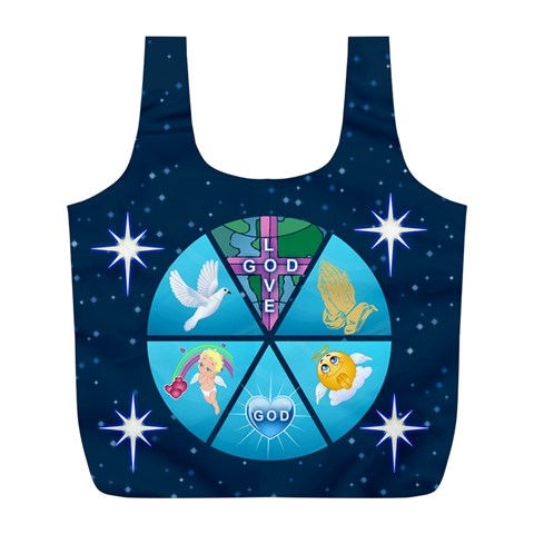 Believe Large Recycle Bag By Joy Johns Front