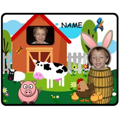 Kid s Barnyard medium blanket - Fleece Blanket (Medium) Kid s Barnyard medium blanket - Fleece Blanket (Medium)