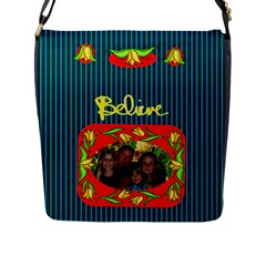 Believe Flap Closure Messenger Bag, large - Flap Closure Messenger Bag (L) Believe Flap Closure Messenger Bag, large - Flap Closure Messenger Bag (L)