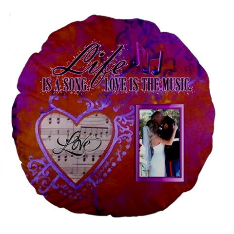 18  Love Song Cushion, #4 By Joy Johns Front