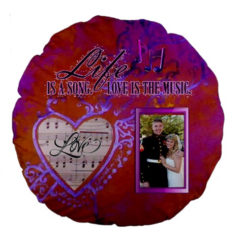 18  Love Song Cushion, #4 By Joy Johns Back
