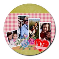 mothers day - Round Mousepad