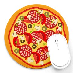 pizza - Round Mousepad