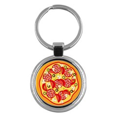 pizza - Key Chain (Round)