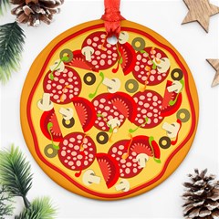 pizza - Round Ornament (Two Sides)