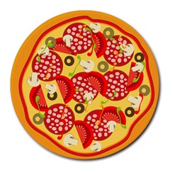 pizza - Round Mousepad