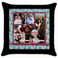 mothers day - Throw Pillow Case (Black)