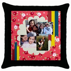 mothers day - Throw Pillow Case (Black)