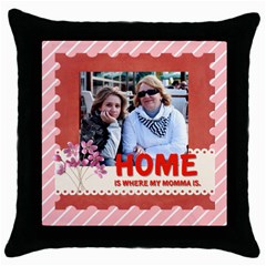 mothers day - Throw Pillow Case (Black)