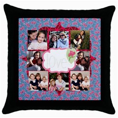 mothers day - Throw Pillow Case (Black)