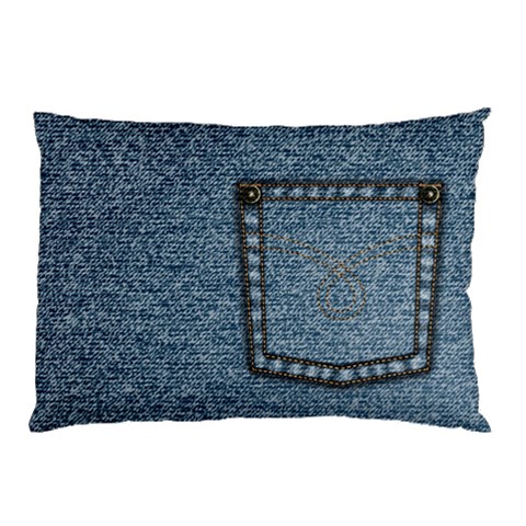 Jeans By Divad Brown 26.62 x18.9  Pillow Case