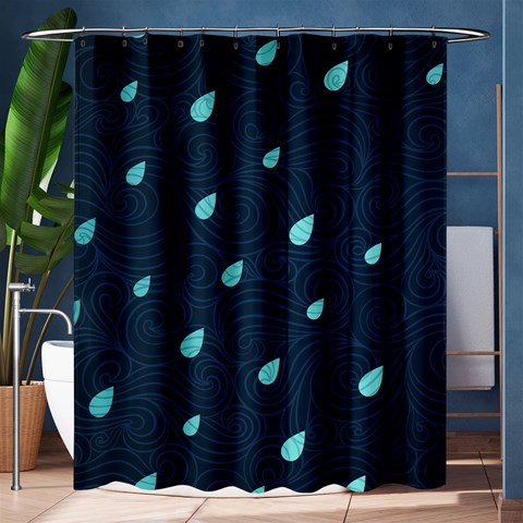 Rain By Divad Brown 60 x72  Curtain