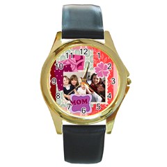 mothers day - Round Gold Metal Watch mothers day - Round Gold Metal Watch