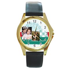 mothers day - Round Gold Metal Watch mothers day - Round Gold Metal Watch