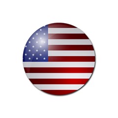 usa - Rubber Coaster (Round)