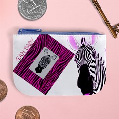 pink zebra - Mini Coin Purse