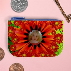 Fluid Flower Power picture coin purse hippy - Mini Coin Purse