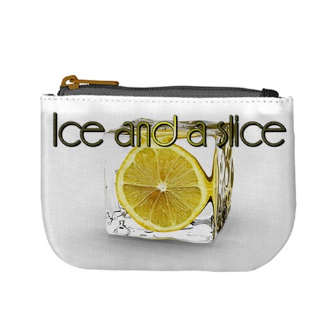 Ice And A Slice After Work Drink Bar Relax Chill Lemon Coin Purse By Charley Heselti Front