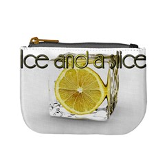 Ice and a slice after work drink bar relax chill lemon coin purse - Mini Coin Purse