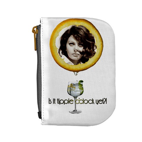 Ice And A Slice After Work Drink Bar Relax Chill Lemon Coin Purse By Charley Heselti Back