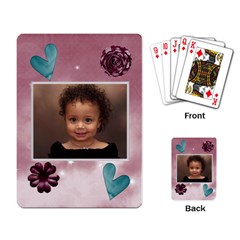 burgandy cards - Playing Cards Single Design (Rectangle)