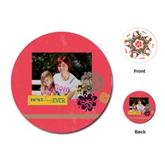 mothers day - Playing Cards Single Design (Round)