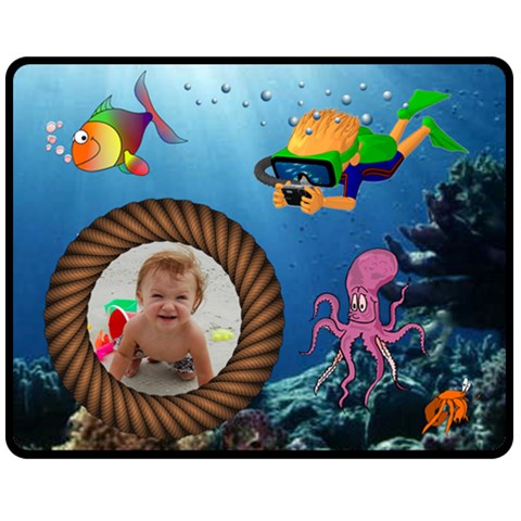 Under The Sea Medium Blanket #2 By Joy Johns 60 x50  Blanket Front