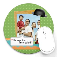 fathers day - Round Mousepad